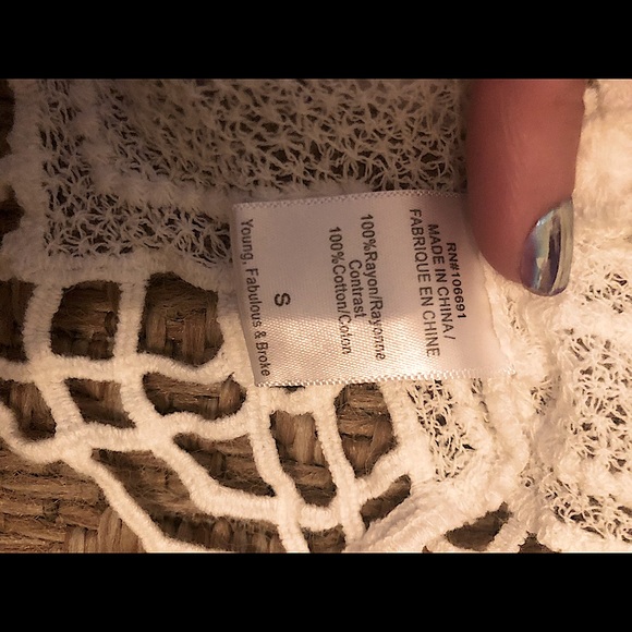 3 for $15 ❤️ NWOT 2 White Swimsuit Cover Ups - Picture 9 of 11